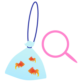 Goldfish scooping, goldfish scooping, reminder, handbag, JPG, PNG and AI