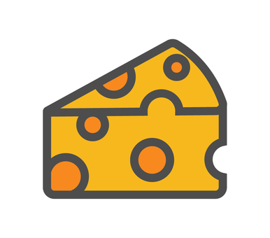 穴のあいたチーズのイラストロゴマーク チーズ,穴,乳製品,ロゴ,アイコン,シルエット,絵文字,シンプル,イラスト,マークのイラスト素材