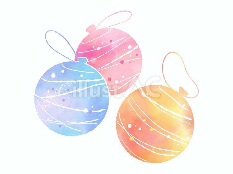 水彩風3色の水風船 水風船,水彩,夏のイラスト素材