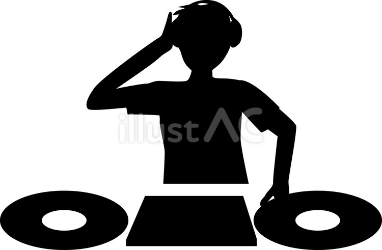 DJ dj,パフォーマンス,イベントのイラスト素材