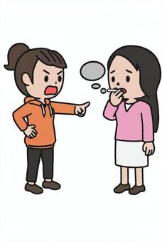 喫煙する人 喫煙する人 喫煙,注意,クレーム,説教,煙たい,煙,禁煙,喫煙所,怒り,理不尽のイラスト素材