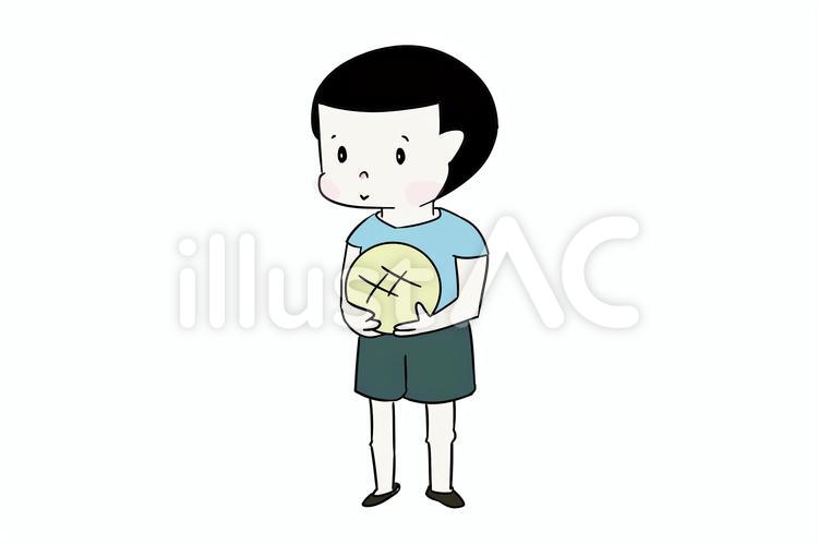ボールを持つ ボール,持つ,抱えるのイラスト素材