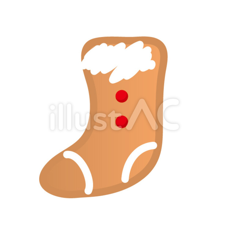 Xmas-くつしたクッキー クッキー,靴下,くつしたのイラスト素材