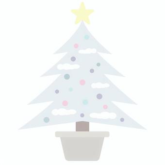 ホワイトクリスマスツリー
