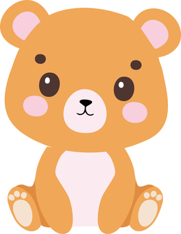 【動物】クマの赤ちゃん 動物,熊,赤ちゃん,こども,動物園のイラスト素材