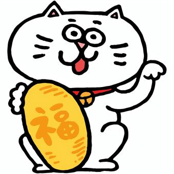 New Year_27, lunar month, year of the year material, lucky cat, JPG, PNG and AI