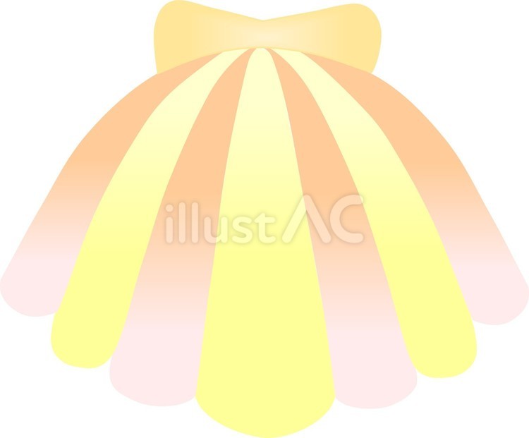 貝殻　黄 貝,貝殻,黄色のイラスト素材