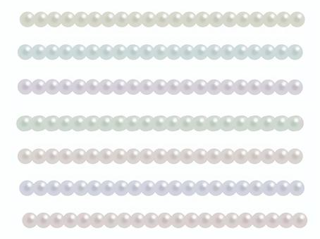 Pearl line 7 kinds of calm pastel, JPG and PNG Pearl line 7 kinds of calm pastel, gem, pearl, pastel, JPG and PNG
