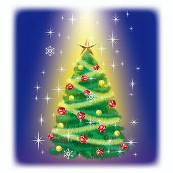 聖夜のクリスマスツリー
