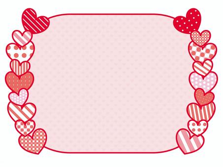 Frame_Pattern Heart_Symmetry_Red, , JPG, PNG and AI