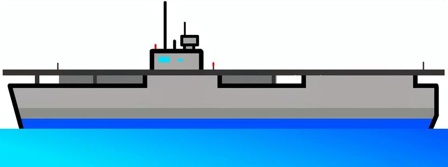 護衛空母 護衛空母,ミリタリー,船,軍艦,空母,航空母艦,大型船,海,蛍光色,デフォルメのイラスト素材