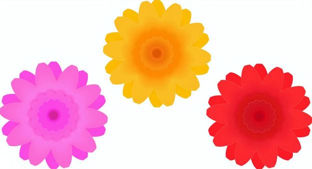 ガーベラ赤イラスト 無料イラストなら イラストac