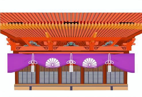 八坂神社 神事 八坂神社 神事 神社,神事,紫のイラスト素材