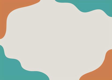 流体シェイプの背景20_B フレーム,ポップ,背景,幾何学,流体シェイプ,かわいい,レトロ,シンプル,おしゃれ,スタイリッシュのイラスト素材