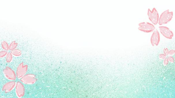 背景　水彩　サクラ　桜　スプレー　和風