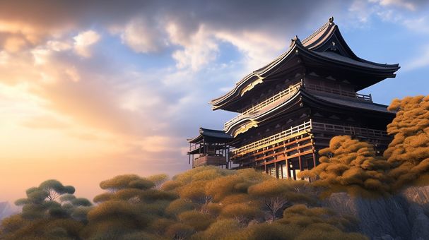 Kiyomizu-dera Temple, Kyoto, Japan, Morning 2, , JPG