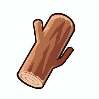 Illustration, log, toco, madeira, 