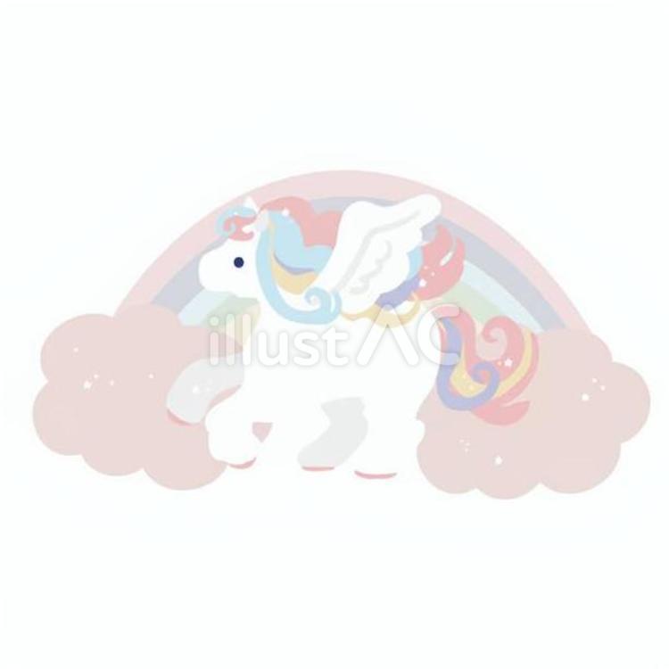 ペガサス ユニコーン,ペガサス,翼のイラスト素材