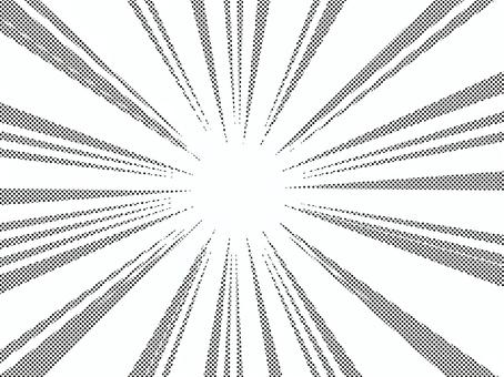 スクリーントーン集中線　黒 漫画素材,ドット,スクリーントーン,集中線,漫画風,モノクロ,トーン素材,効果線,コミック効果,レトロコミックのイラスト素材