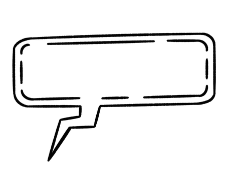 細めの長方形の吹き出し 吹き出し,細い,横長,長方形,四角,四角形,イラスト,透過,シンプル,角丸のイラスト素材