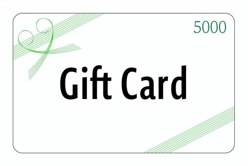 Gift card illustration 5000 yen version, JPG, PNG and AI Gift card illustration 5000 yen version, cartão de presente, verde, cartão, JPG, PNG and AI