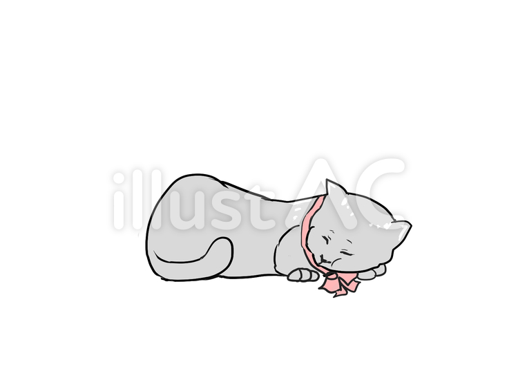 くつろぐ猫 猫,子猫,ペットのイラスト素材