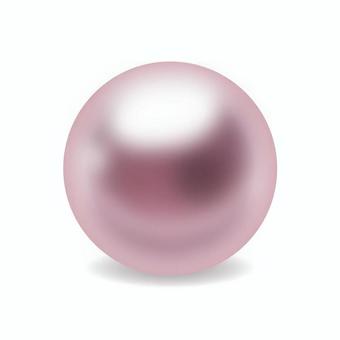 リアルな立体感のあるピンクパール 真珠,パール,宝石,ピンク,ピンクパール,高級感,ラグジュアリー,宝飾,ゴージャス,ビーズのイラスト素材