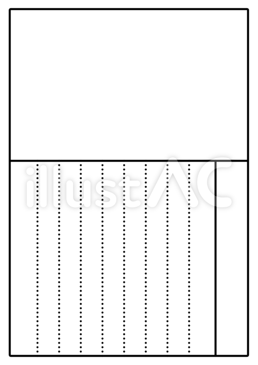 A4サイズの絵日記テンプレート　文字無し 絵日記,日記,テンプレートのイラスト素材