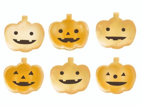 ハロウィンかぼちゃのクッキー ハロウィン,秋,クッキー,かぼちゃ,ジャックオーランタン,洋菓子,焼き菓子,お菓子,おやつ,10月のイラスト素材