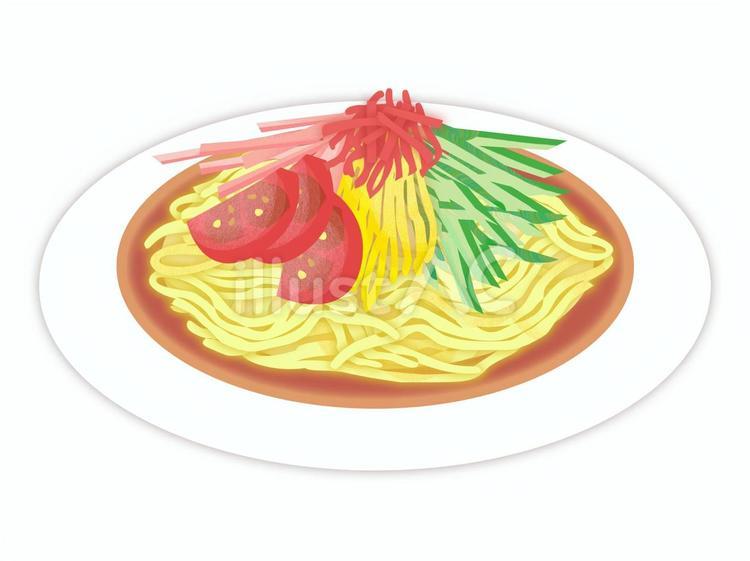 冷やし中華 冷やし中華,冷麺,冷やしラーメンのイラスト素材
