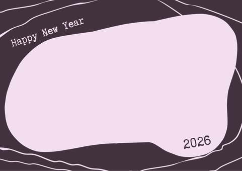 モダンな年賀状 フレーム,コピースペース,デザイン,背景,シンプル,カード,かわいい,テンプレート,枠,飾りのイラスト素材