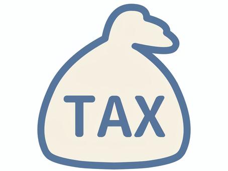 税金アイコン・TAX袋 税金,tax,お金,財務,税務,会計,ビジネス,金融,確定申告,アイコンのイラスト素材