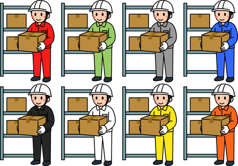 段ボールを運ぶ作業員です。 段ボールを運ぶ作業員です。 作業員,シンプル,スタッフ,従業員,アルバイト,パート,倉庫,運搬,物流,作業のイラスト素材