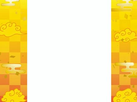 正月和風和柄年賀状 年賀状,和柄,和風,正月,可愛い,美しい,ベクター,紙吹雪,パーティー,お祝いのイラスト素材