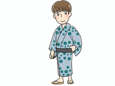 No male background in yukata, people, male, kimono, JPG and PNG