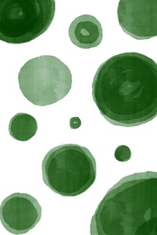 手描き水彩風背景/壁紙(グリーン)