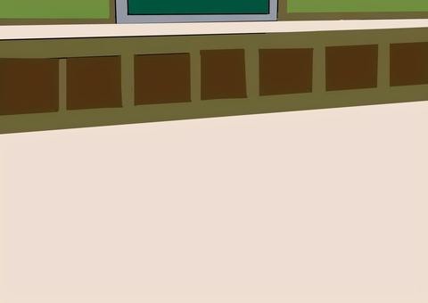 学校の教室の後ろ 学校,教室,棚,黒板,掲示板のイラスト素材