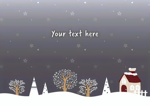 Snowy house background, winter, christmas, event, JPG, PNG and AI