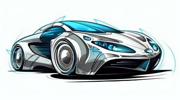 Illustration, car, vehicle, future, 