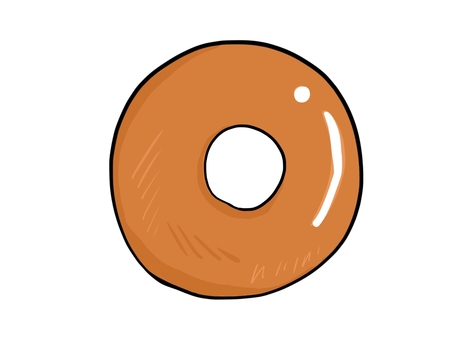 Illustration, donut, fried food, snack, 