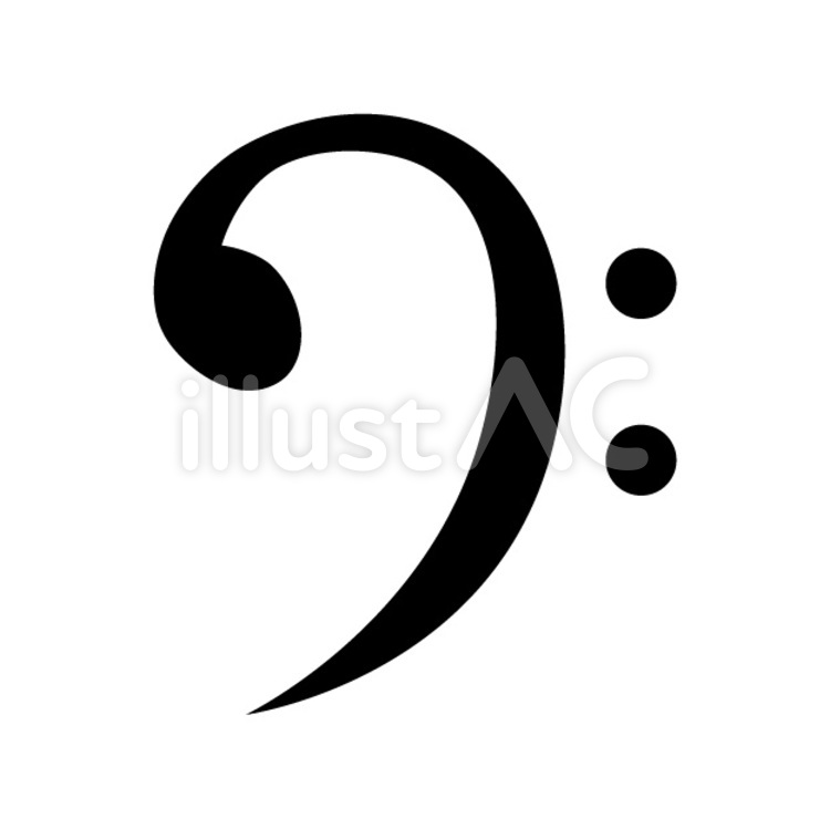 ヘ音記号 音楽,記号,音符のイラスト素材