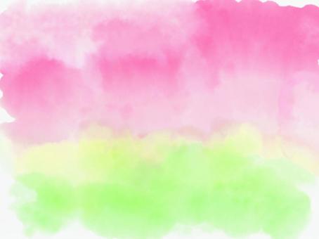 ピンクと黄緑のきれいな水彩背景_バック ピンクと黄緑のきれいな水彩背景_バック 動画背景,ポストカード,水彩,背景背景,ピンク,黄緑,緑,淡い,背景バックイメージ,デザインのイラスト素材