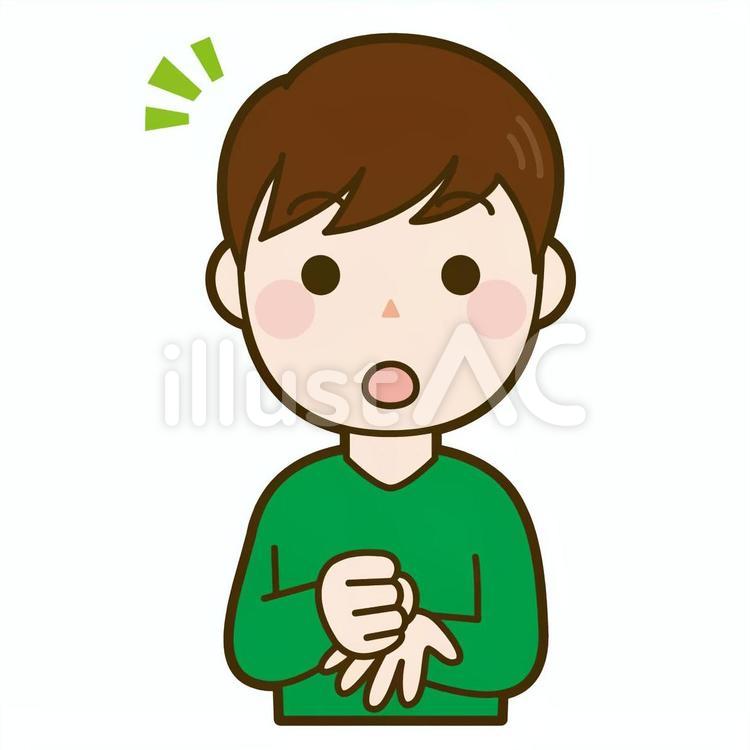 納得する男性 男性,人物,納得のイラスト素材