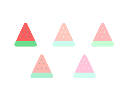 Illustration, mangsa panas, watermel, woh, 