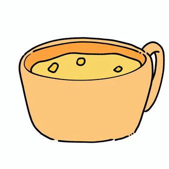 コーンスープ コーン,スープ,とうもろこし,飲み物,液体,栄養,黄色,カップのイラスト素材