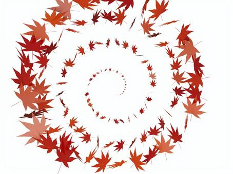幻想的に舞うもみじの葉のトンネル 紅葉,もみじ,秋,背景,舞う,壁紙,上品,和柄,葉,リーフのイラスト素材
