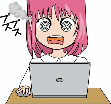 Illustration, laptop, difficult, i do not understand, 