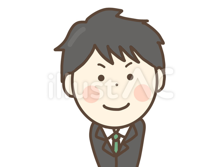 スーツ姿の男性 スーツ,男性,人物のイラスト素材