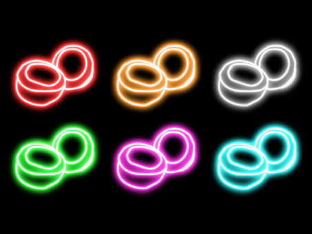 ネオンのゆで卵 ゆで卵,卵,煮抜き,半熟,料理,おかず,温泉卵,黄身,白身,タンパク質のイラスト素材