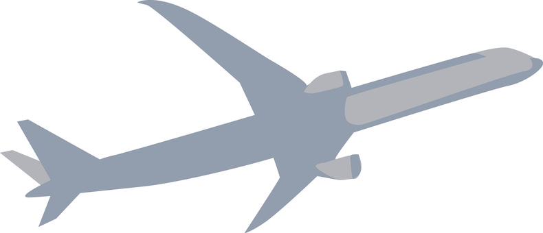 飛行機　 飛行機,旅客機,ジャンボ,国際,国内,飛ぶ,抽象的,グレー,シルエットのイラスト素材